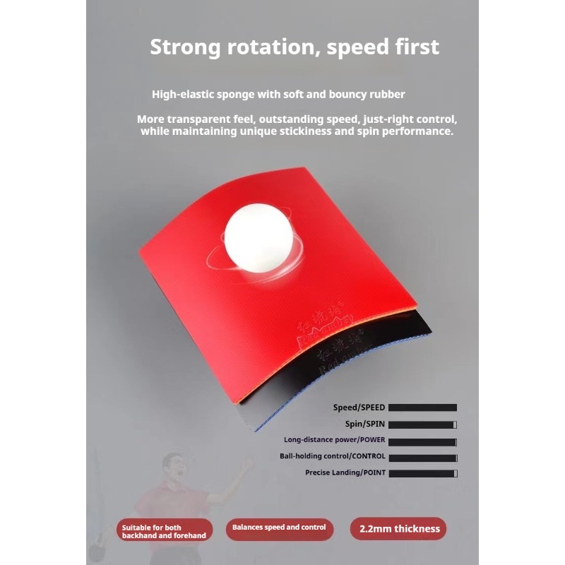 Red Amber Sticky Table Tennis  – Table Tennis Training Bewertung und Preis